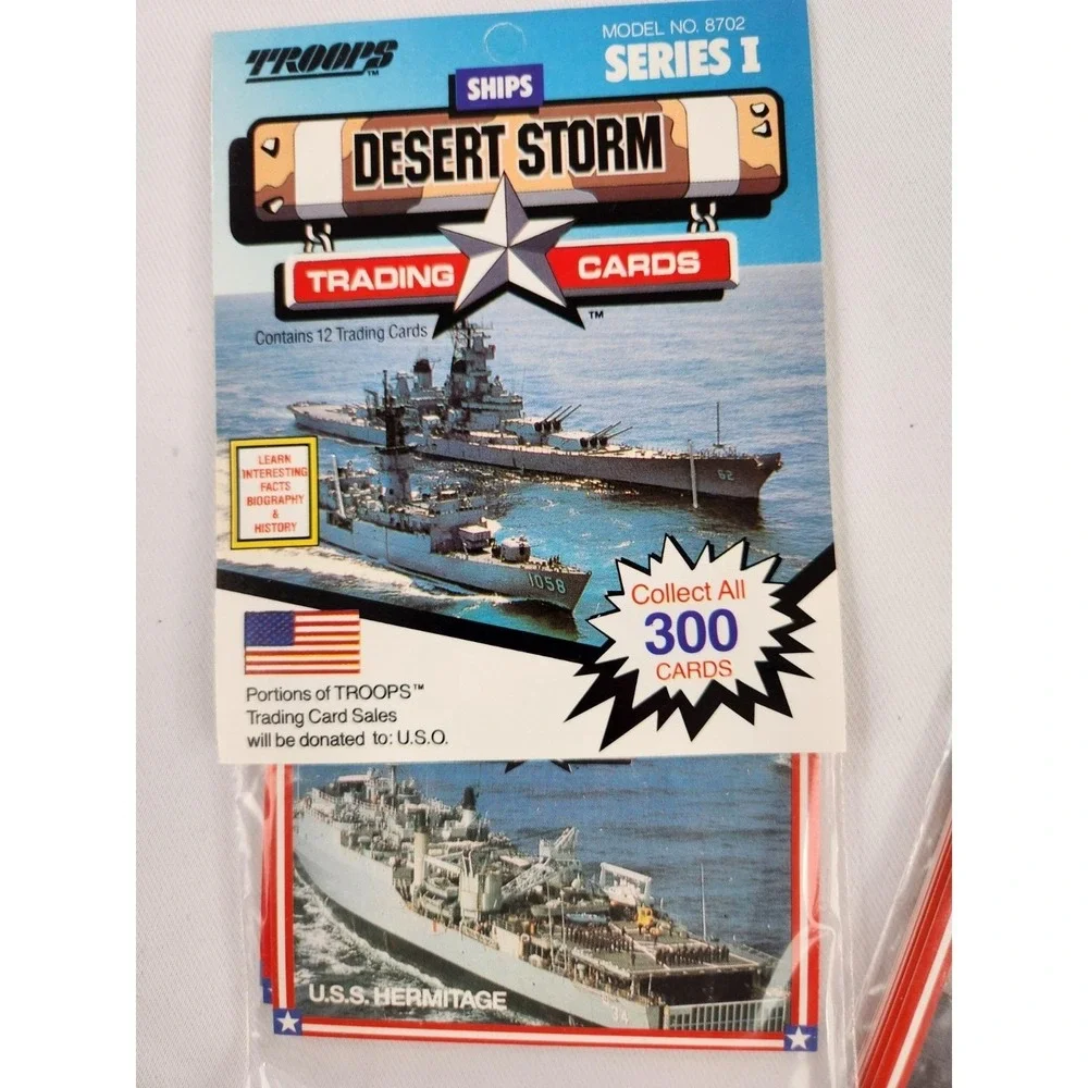 New VTG 1991 Spectra Star Troops Desert Storm Series I Cards Military War 5 Pack